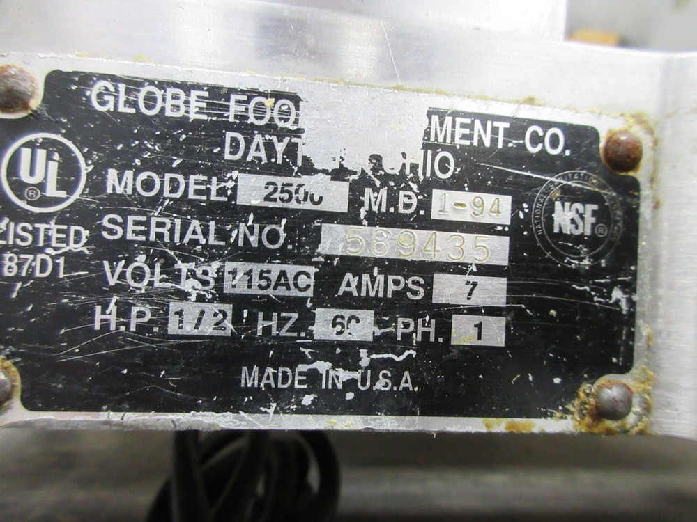 Globe Food Equipment 2500 12″ Food Slicer 194