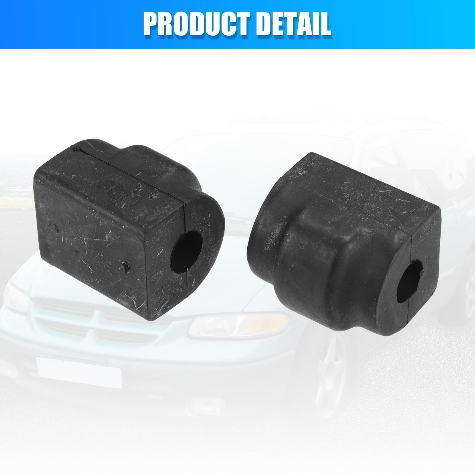 uxcell 2pcs Car Suspension Stabilizer Bar Bushings 1.37″x1.22″x1.57″, Black