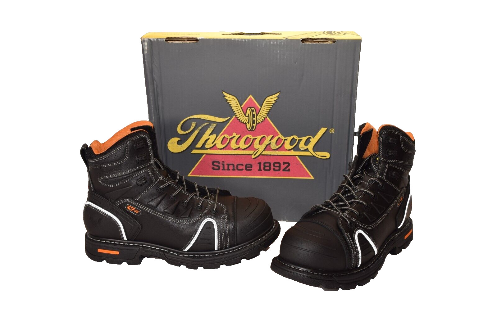 THOROGOOD 804-6444 Men 14 M 6″ Lace-To-Toe Composite Safety Toe Gen-Flex2, Black