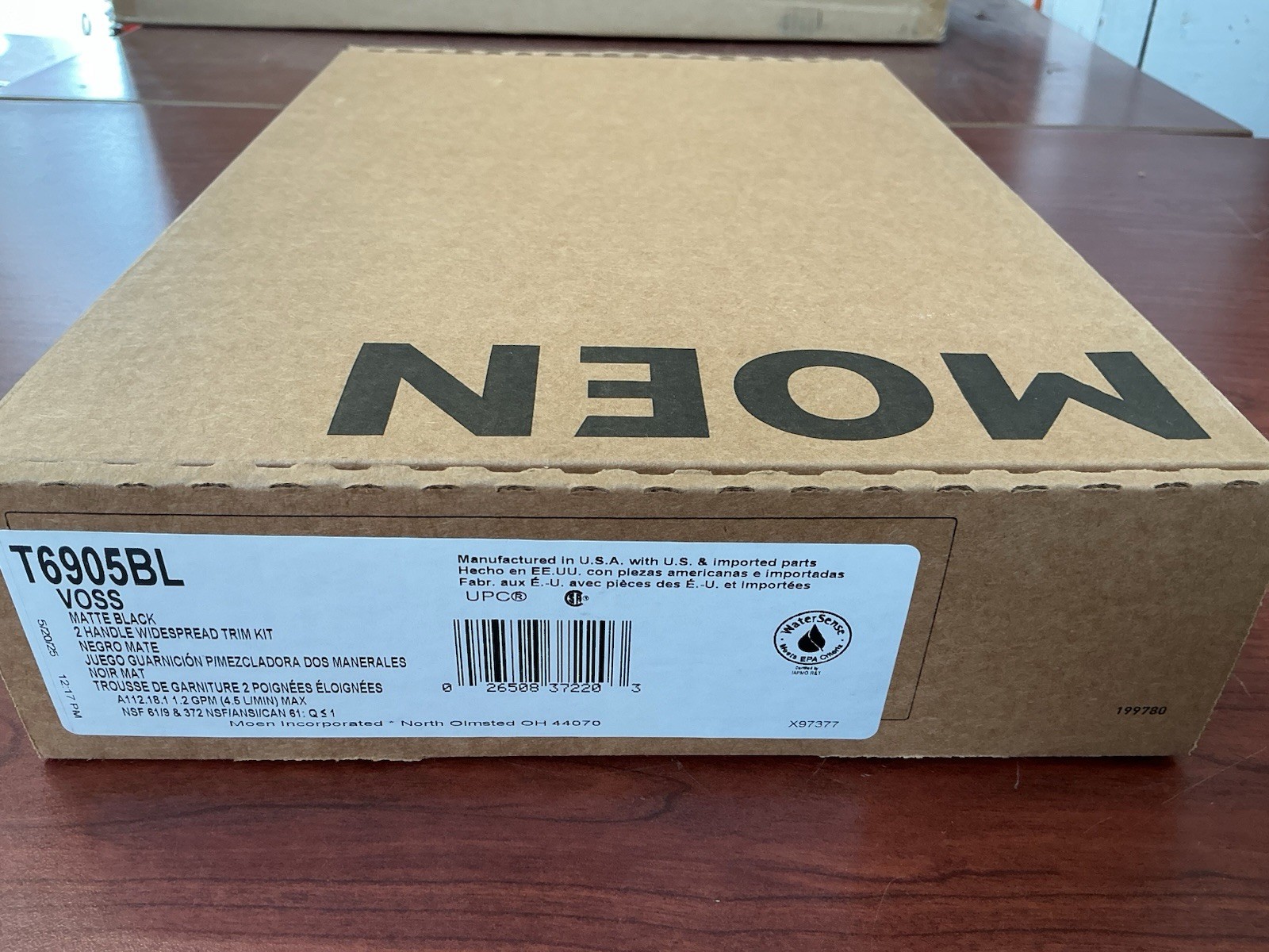 NEW Moen T6905BL Voss 2-Handle Bathroom Faucet Trim Matte Black B140