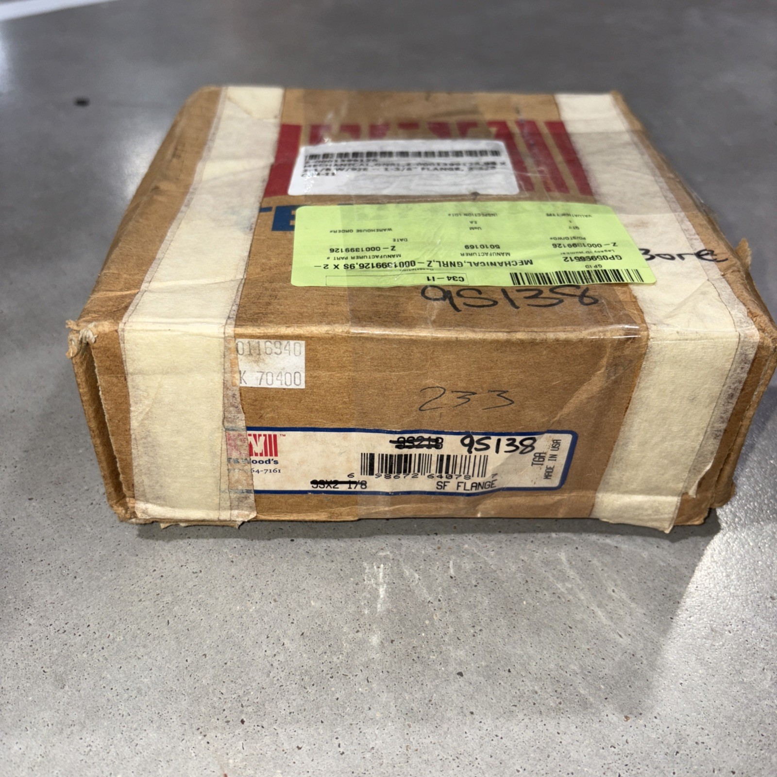 TB WOODS 9S218 SURE-FLEX FLANG 2-1/8″ BORE *NEW*