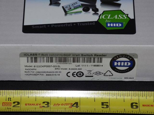 1x 6122CKP0007-G3.0L by HID Global R40CKPN