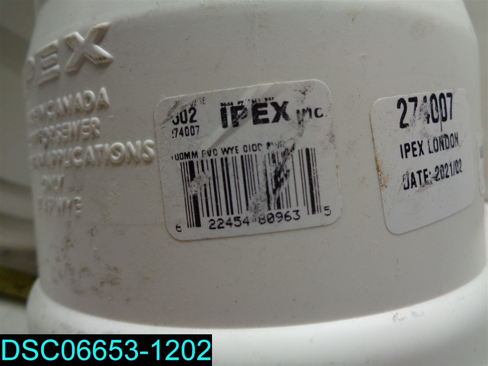 4″ PVC SDR 35 1/8 Bend 45Ã‚Â° Wye 622454809635