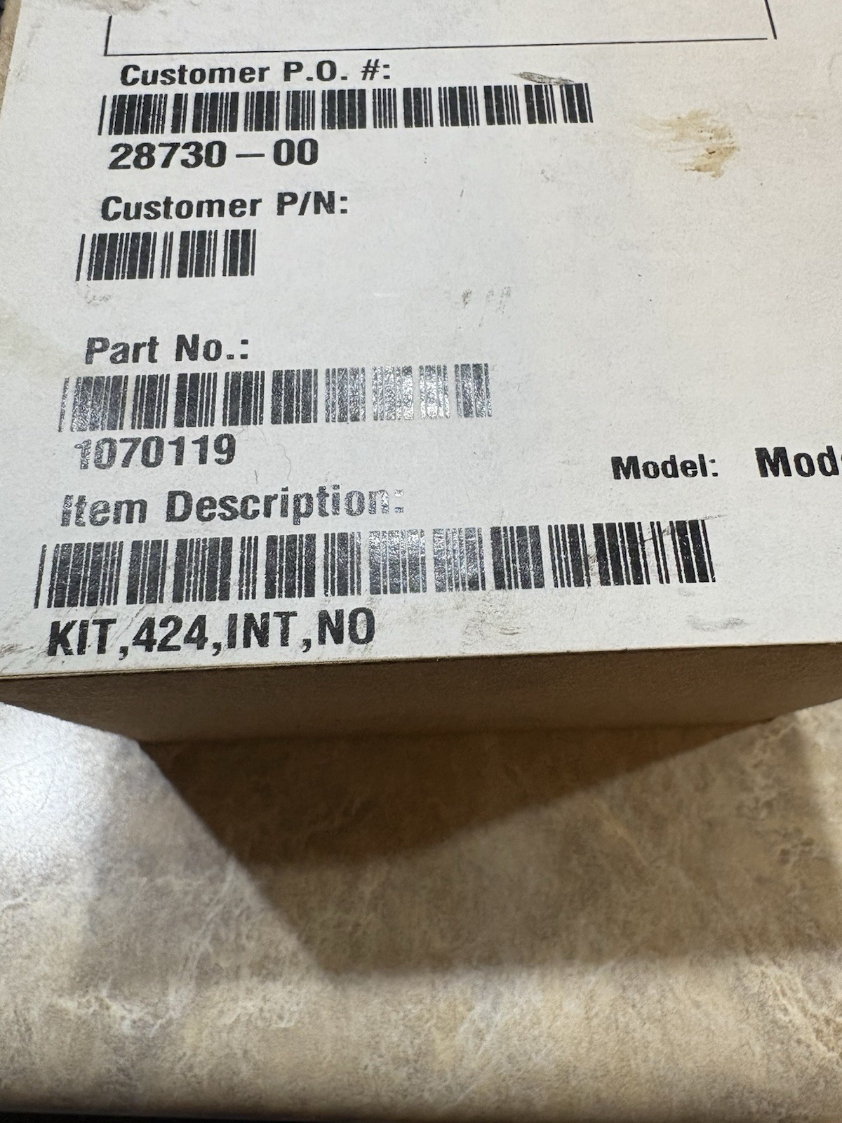 Pentair 1070119 Valve Repair Kit 424-RF Internal Parts Kit New/Sealed