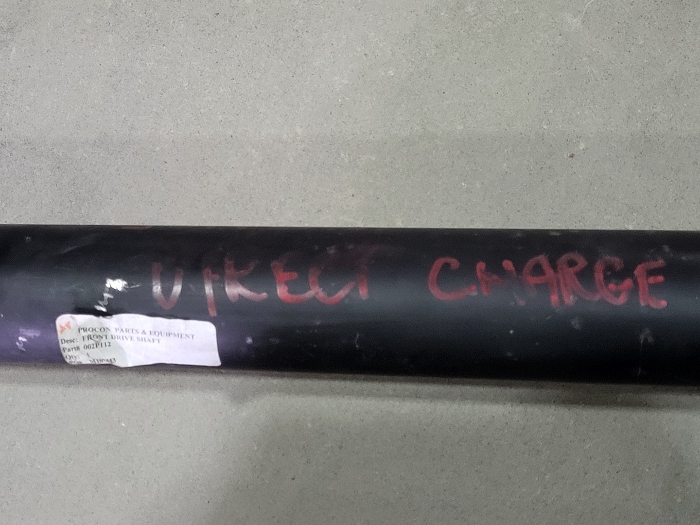 SURPLUS NEW PROCON EQUIPMENT 002P112 Front Drive Shaft – Transportation