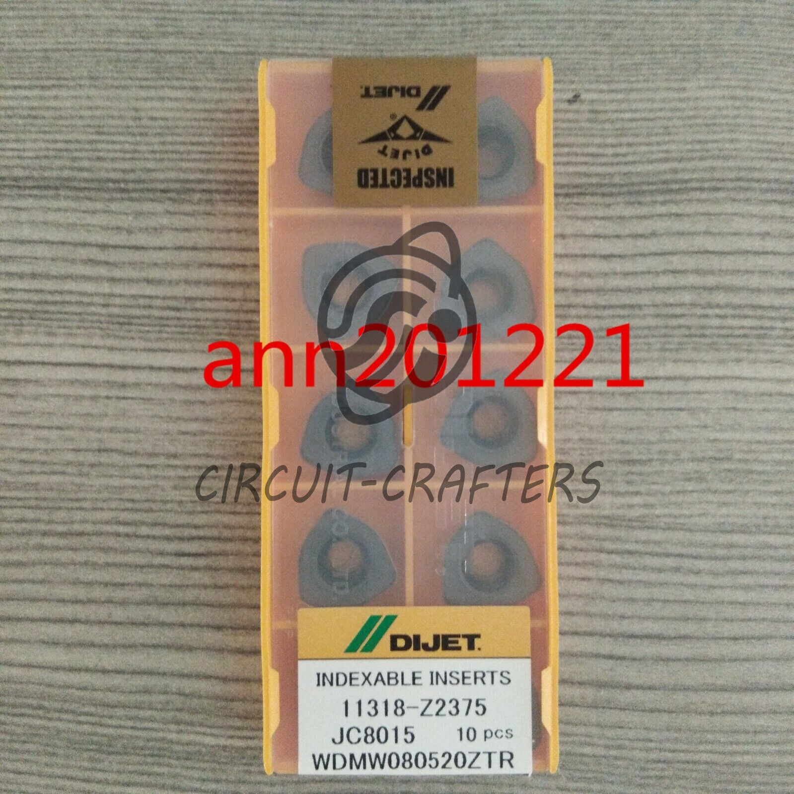 10PCS New DIJET CNC blade WDMW080520ZTR JC8015