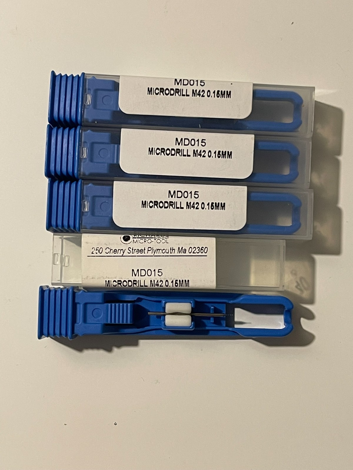 Lot of 10 Richards Micro-tool Microdrills M42 MD020 MD015 MD010 0.20 0.15 0.10mm