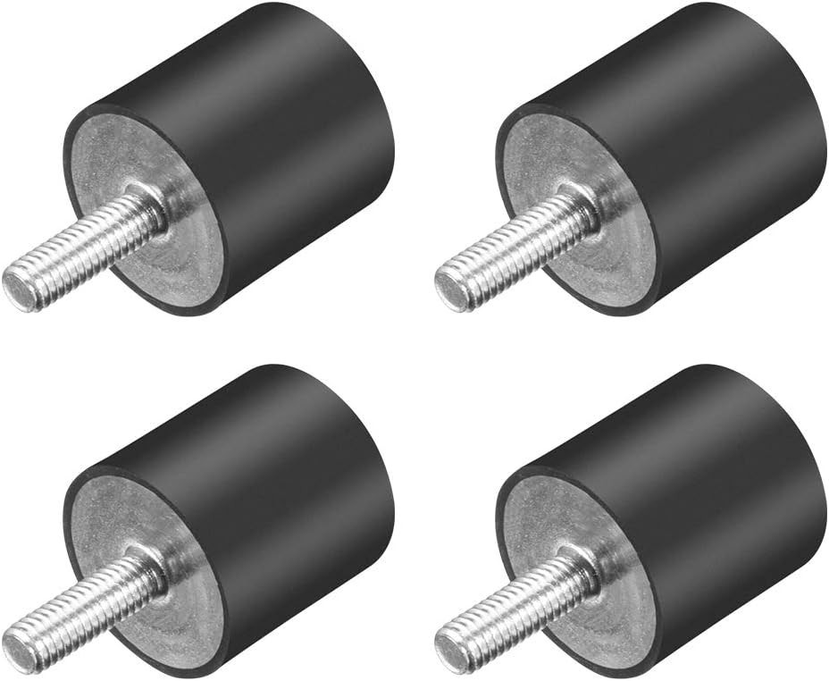 High-Performance 25x25mm M6 Rubber Vibration Isolators – 4 Pack Shock Absorbers