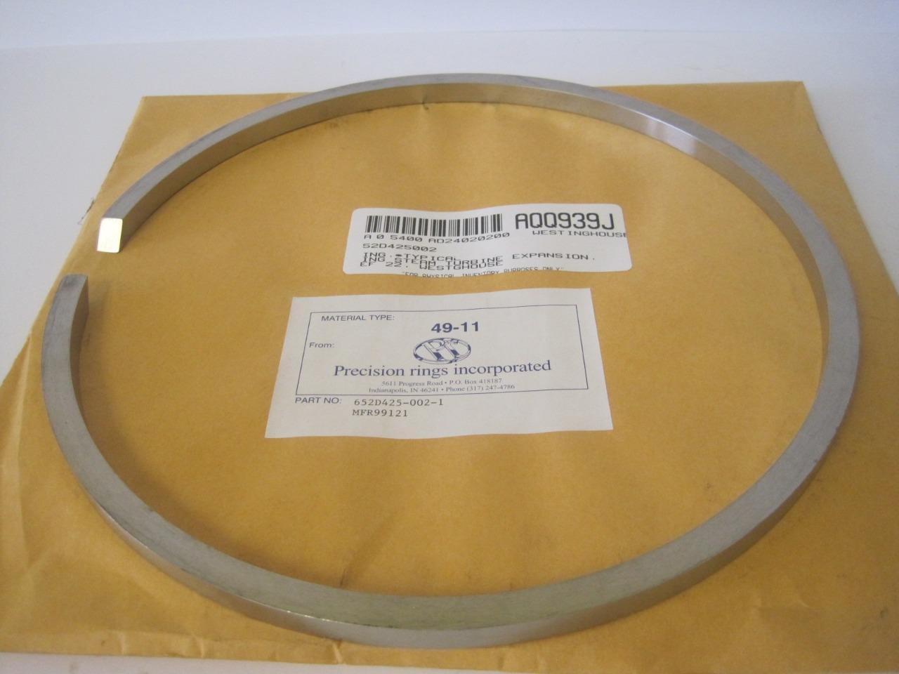 WESTINGHOUSE STEAM TURBINE EXPANSION RING EF 22 AQQ939J MFR99121 652D425-002-1