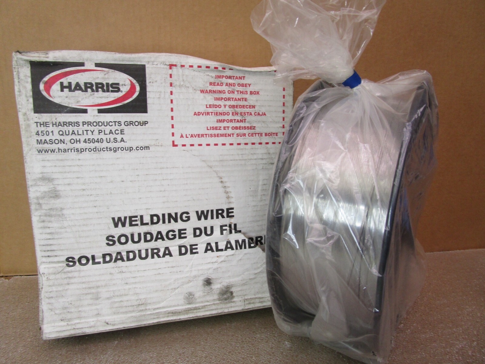 New Open Box Harris Alloy ER 308L Stainless Welding Wire 1AWS/SFA A5.9 51806HM