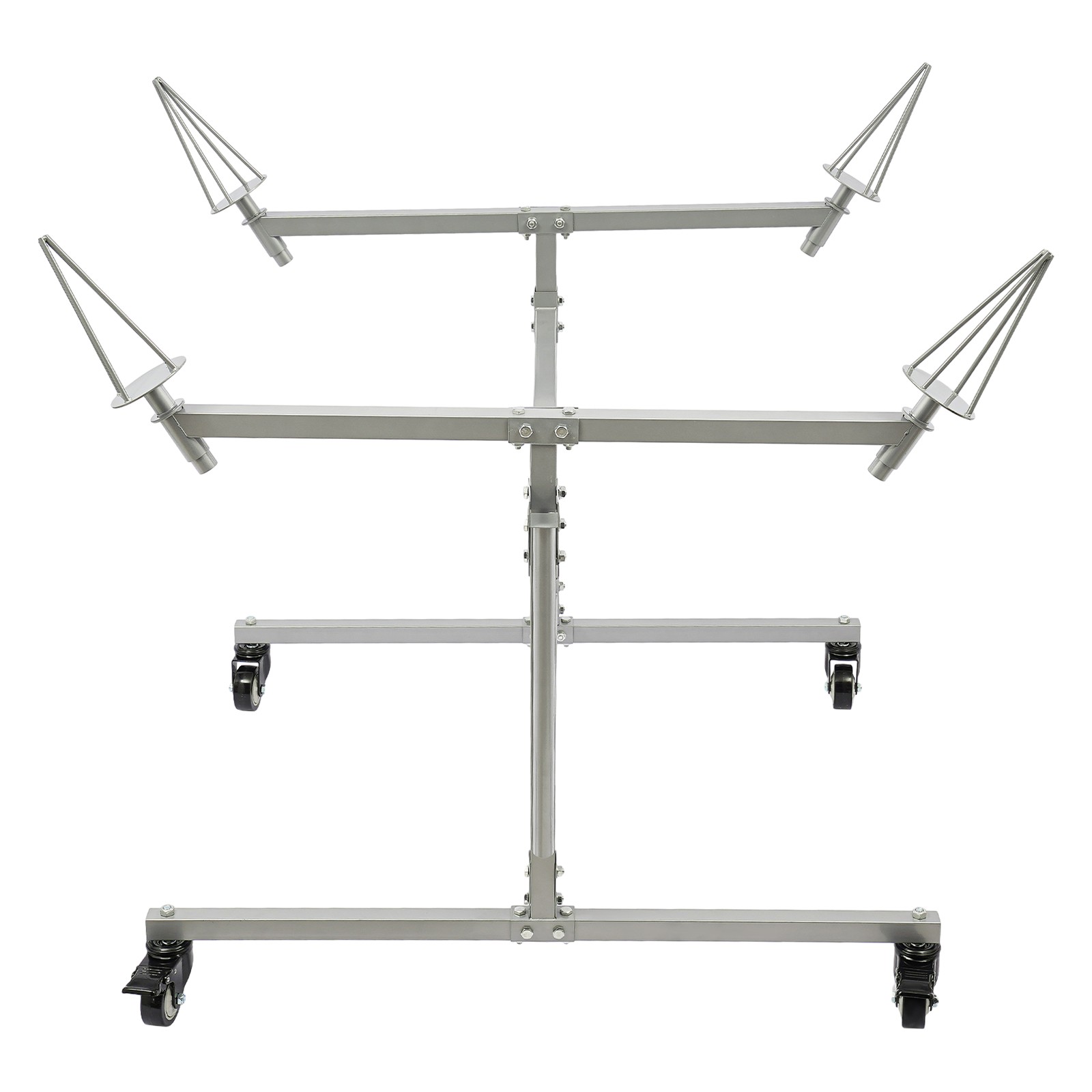 Mobile Wheel Rim Painting Stand F02 With Swivel Casters 300lbs Heavy Duty Rack