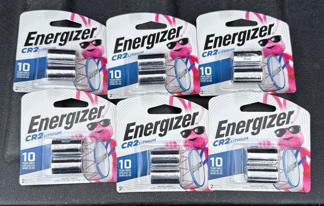 Energizer CR2 Lithium Batteries (6-Packs), 3V Photo Batteries EL1CR2BP2