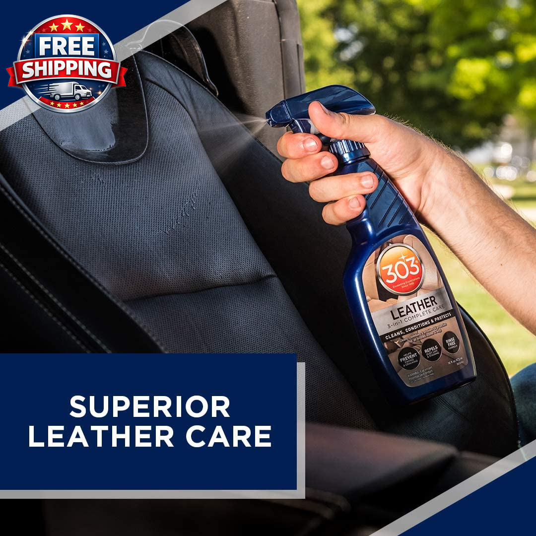 Leather 3-In-1 Complete Care – Cleans, Conditions, & Protects – Helps Prevent Fa