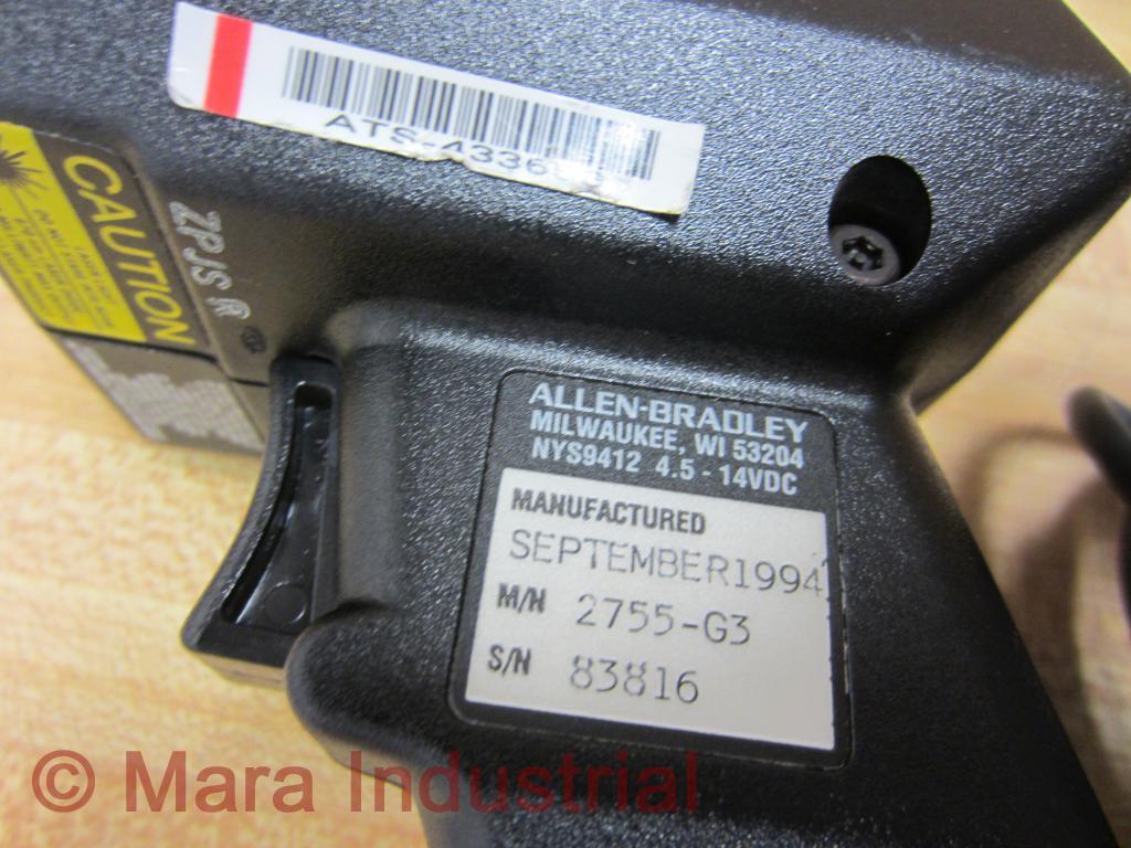 Allen Bradley 2755-G3 Laser Diode Scanner 2755G3