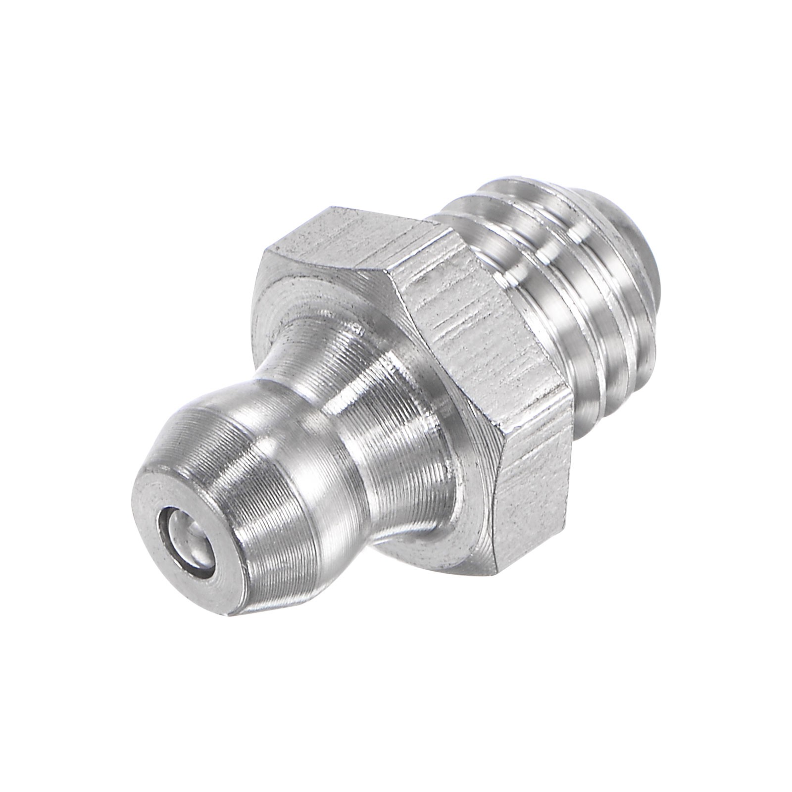 4Pcs Metric Stainless Steel Straight Hydraulic Grease Fitting M8 x 1.25mm Thread