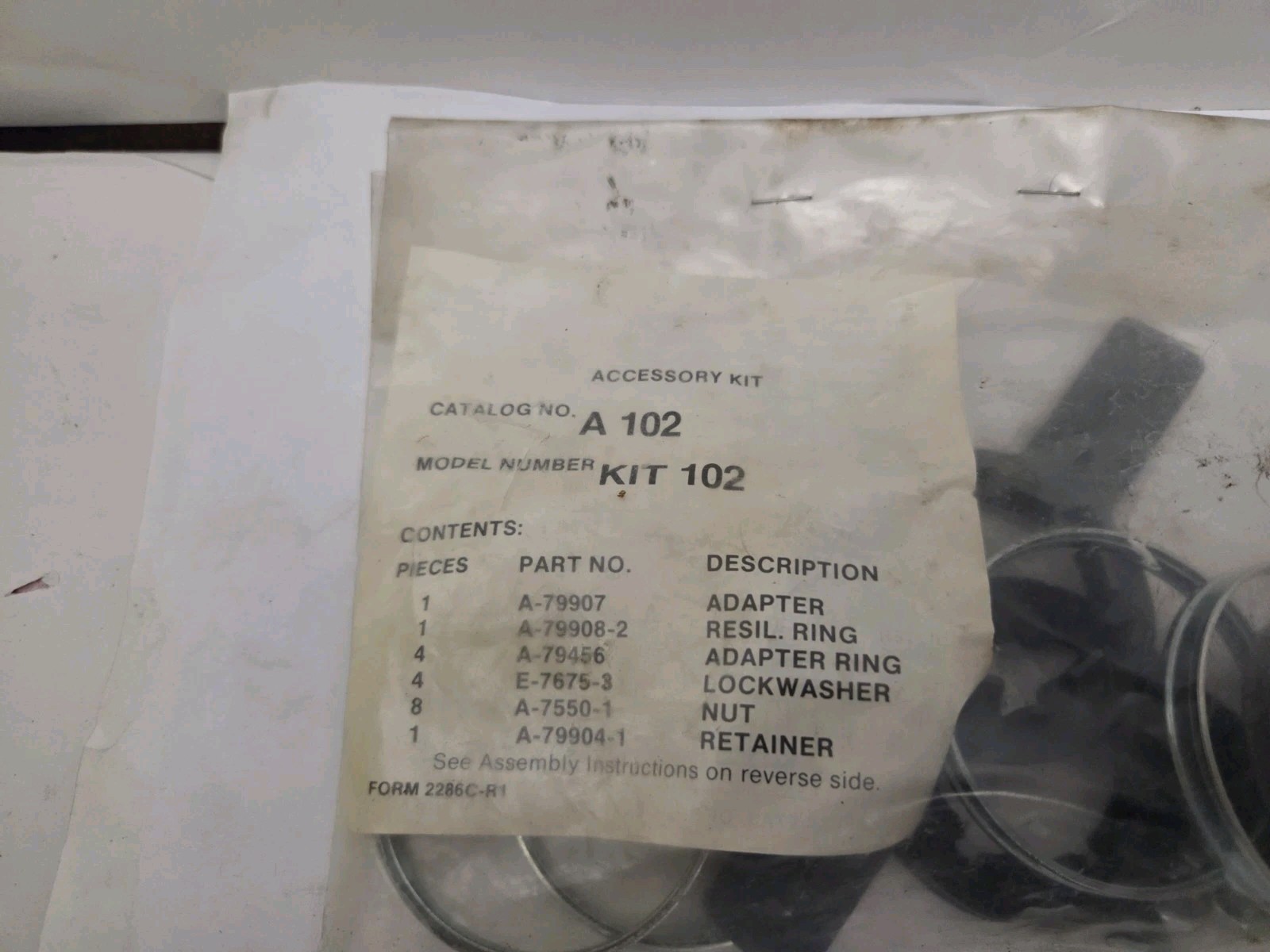 NEW A102 KIT 102 ADAPTER KIT