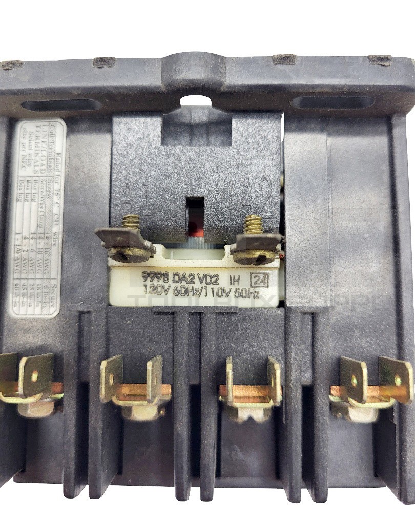 SQUARE D 8910 DPA24 /B CONTACTOR 35A W/ 9998 DA2 V02 120V 60HZ 110V/50HZ