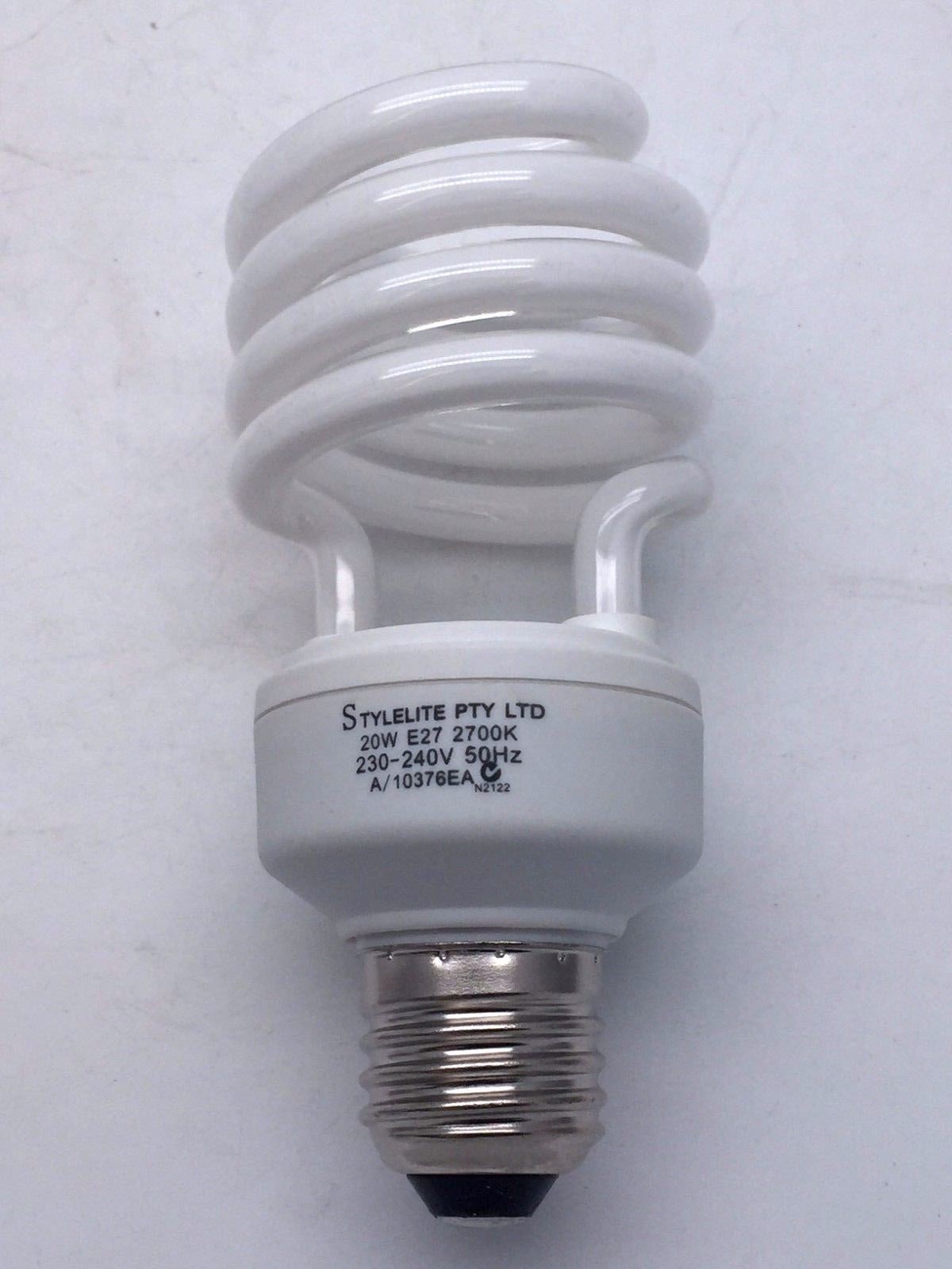 STYELITE STY420WWES Spiral Globe 20W 2700K E27 230-240V Lamp Warm White x4