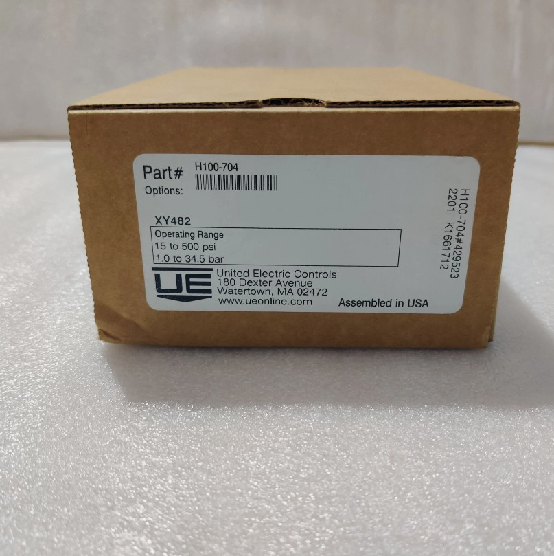 UNITED ELECTRIC H100-704 UE Controls Model H100 Pressure Switch Controls