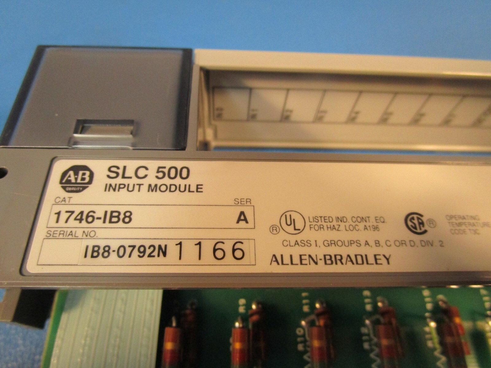 REFURBISHED ALLEN BRADLEY 1746-IB8, SLC 500 INPUT MODULE, Series A
