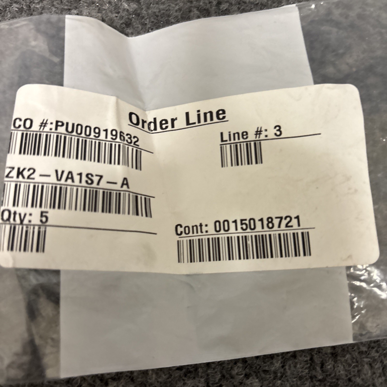 Lot of 5 – SMC ZK2-VA1S7-A ADAPTER ASSEMBLY New Other
