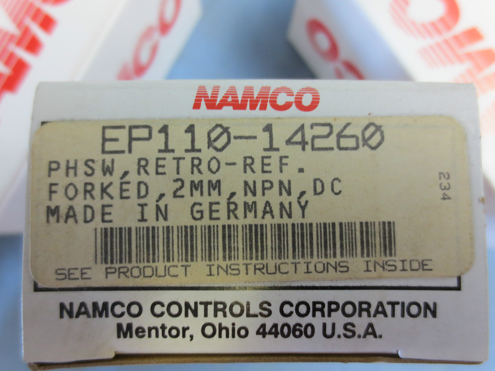 LEUZE GS 05/24 G PHOTOELECTRIC SLOT SENSOR – RETRO-REFLECTIVE NAMCO EP110-14260
