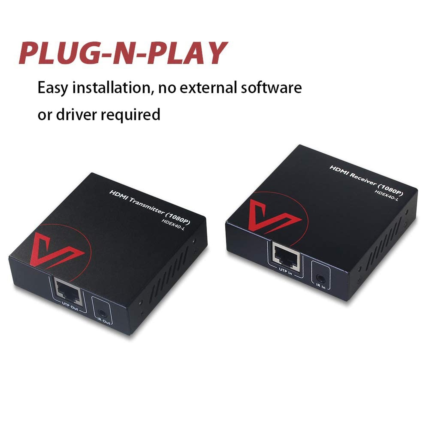 AV Access HDMI Extender Over Cat5e/6a/7 up to 1080P@60Hz 164ft/50m with IR Re…
