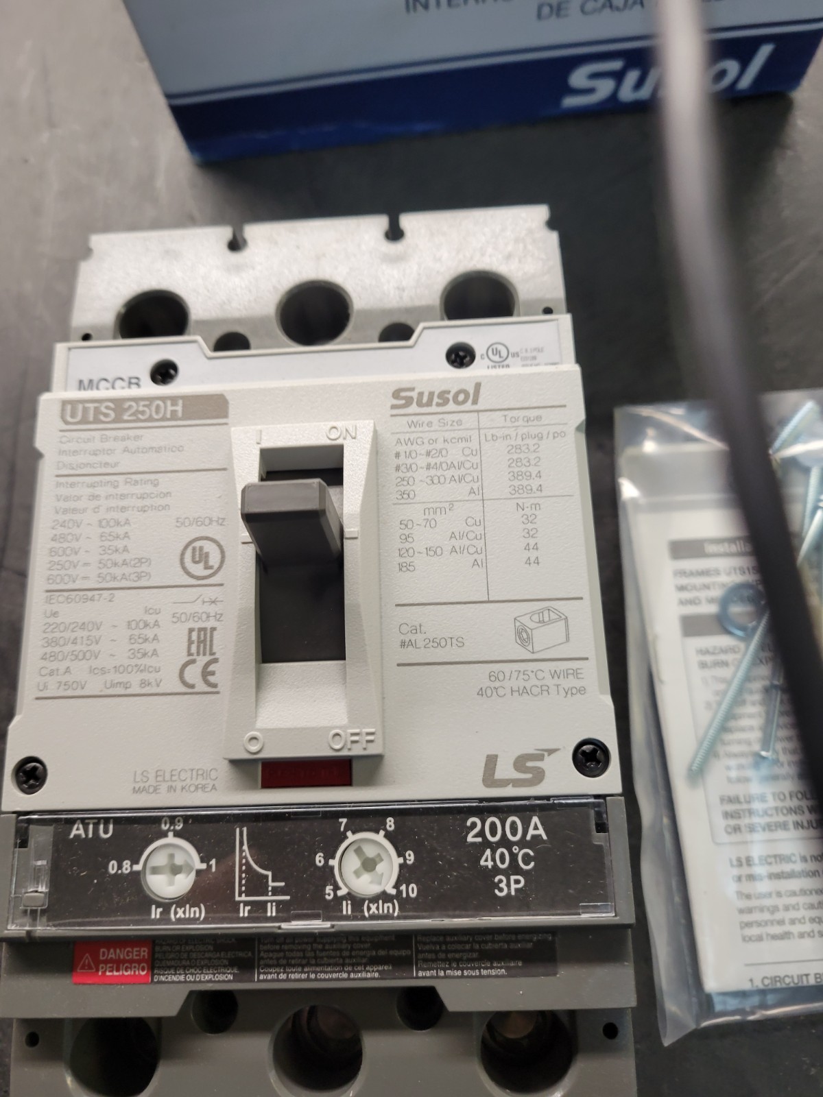 LS Electric UTS250H Circuit Breaker.