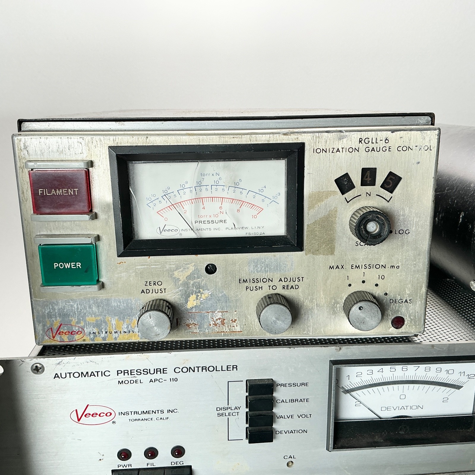 Veeco Instruments Vintage Lab Equipment Lot of 5 Test Units MIT USAF Provenance