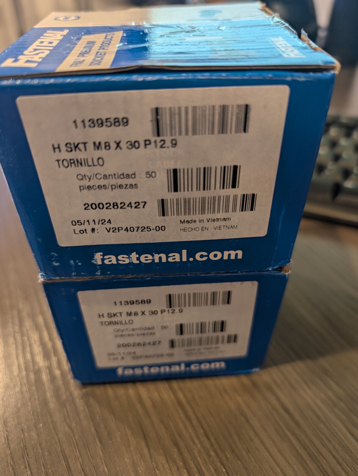 Fastenal 1139589 Socket Head Cap Screws M8 – 1.25 X 30 (Box of 50)