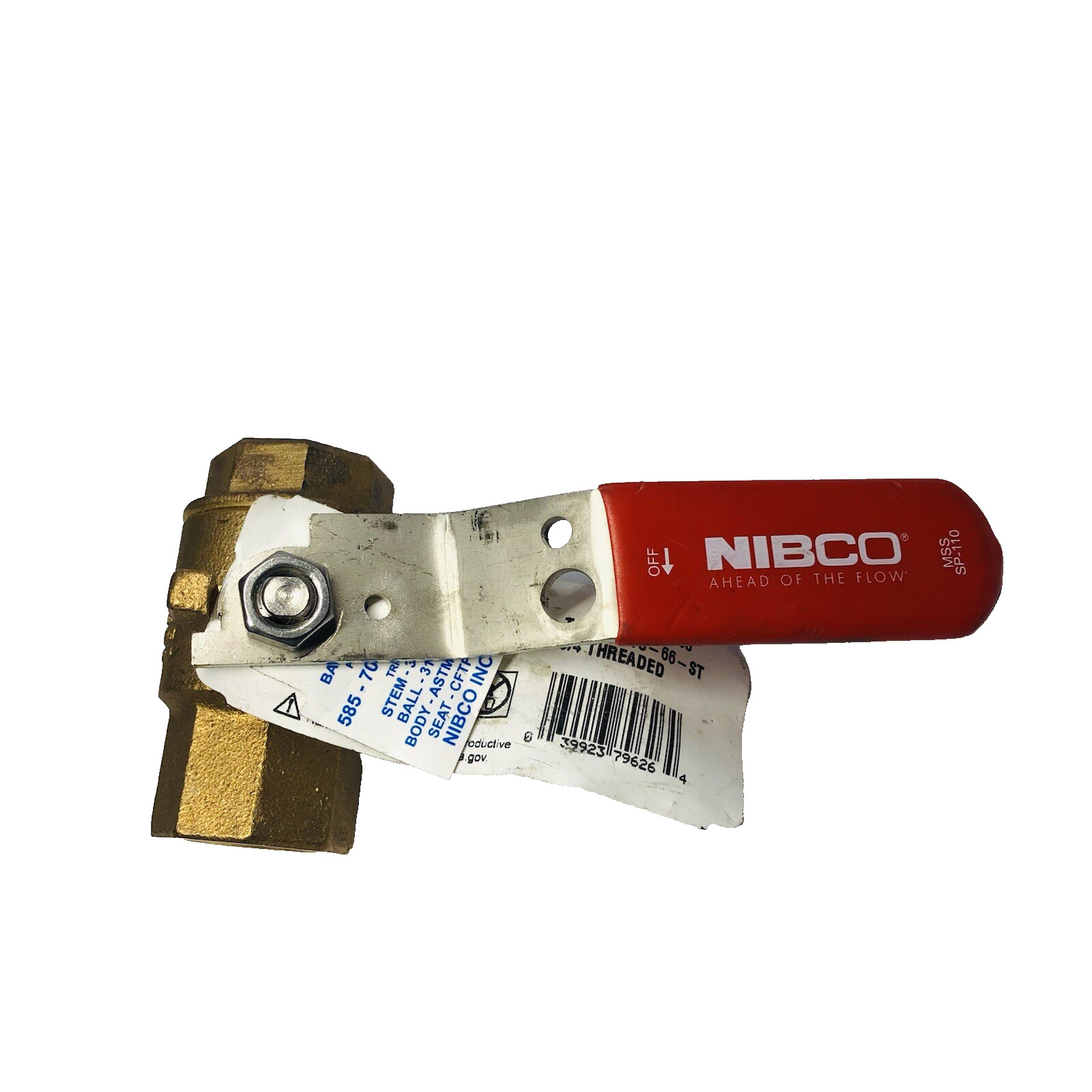 NIBCO BRONZE BALL VALVE 3/4 THREADED T-585-70-66-ST