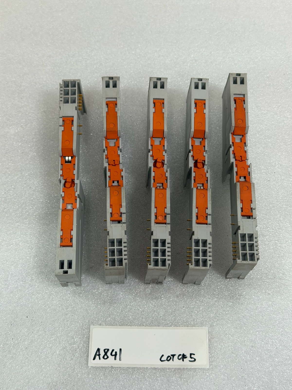 Lot of 5 Allen-Bradley 1734-MB Ser. A POINT I/O mounting base