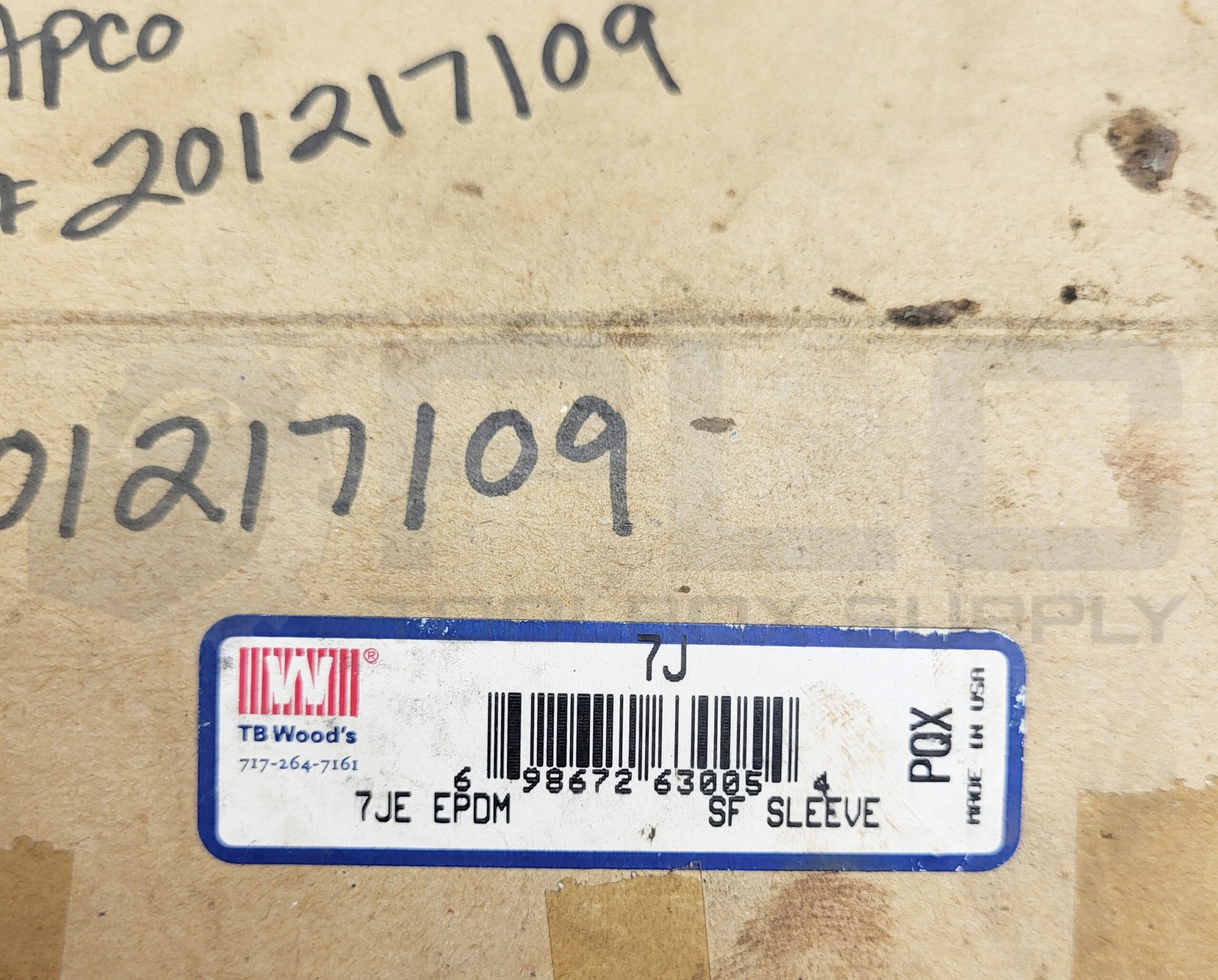 NEW TB WOODS 7J SURE-FLEX COUPLING SLEEVE 7JE EPDM
