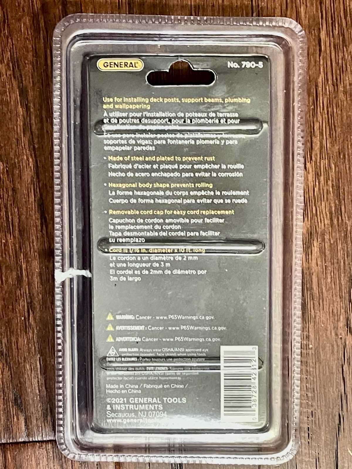 PLUMB BOB 8 OZ STEEL (Pack of 1) New in Package. Cord Included. Gets Er Done.