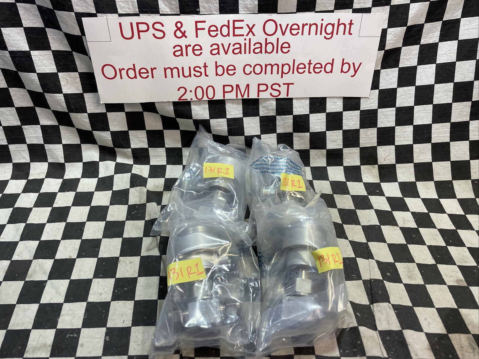 SWAGELOK Bellows Sealed Valve 1/4″ COMP, SS-4BK-1D, LOT OF 4, ShipSameDay#131R1