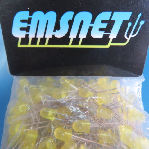 LENLITE LLL4553 Qty of 100 per Lot LED YELLOW DIFFUSED 5MM 100/BAG LENLITE