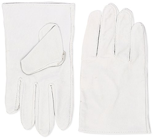 Towa Corporation Pig Leather Gloves Crest 482 Free Size White