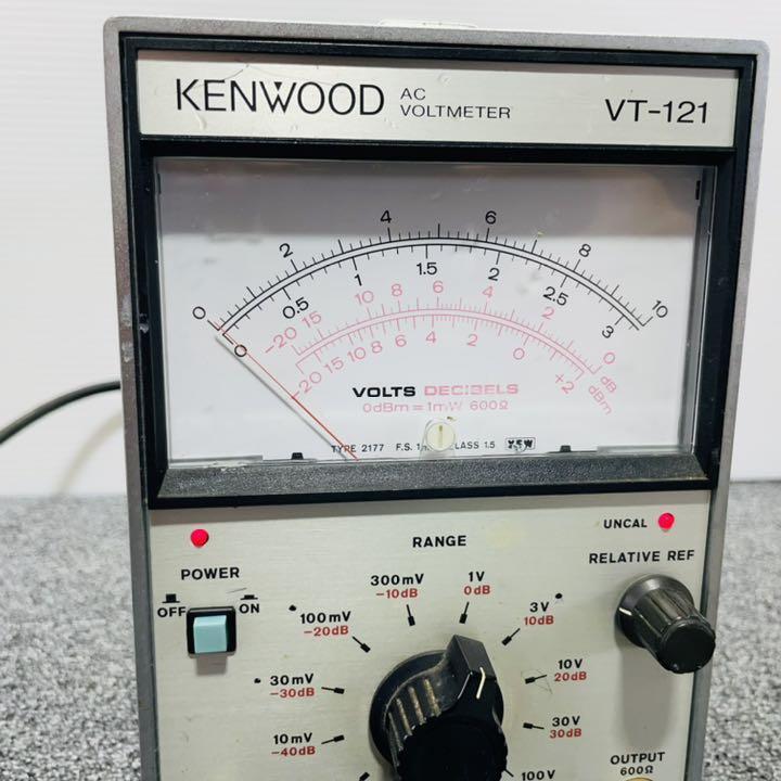 KENWOOD AC voltmeter VT-121 from Japan Used item Main unit and power cable