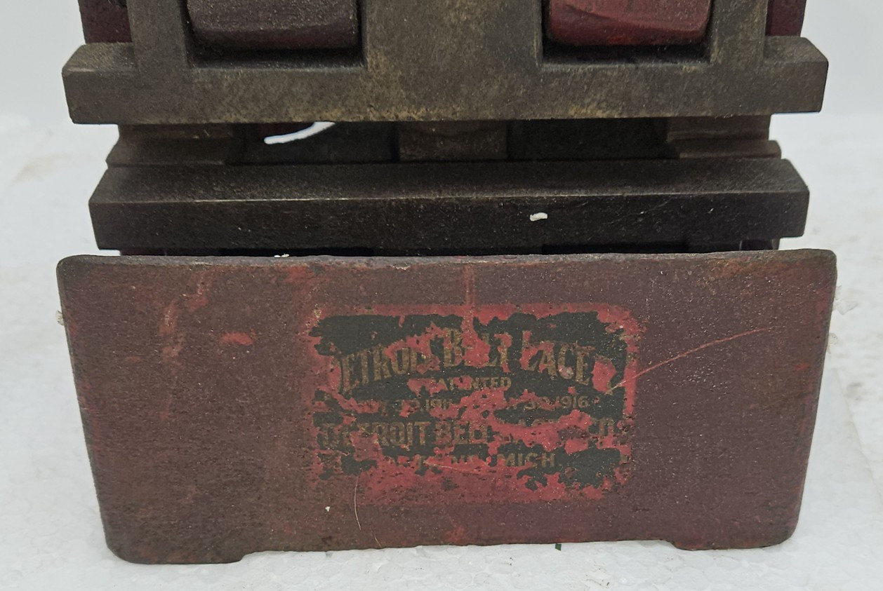 RARE Detroit Belt Lacer Press SER # 21210 Vintage flat belt Lacing. Machine NICE