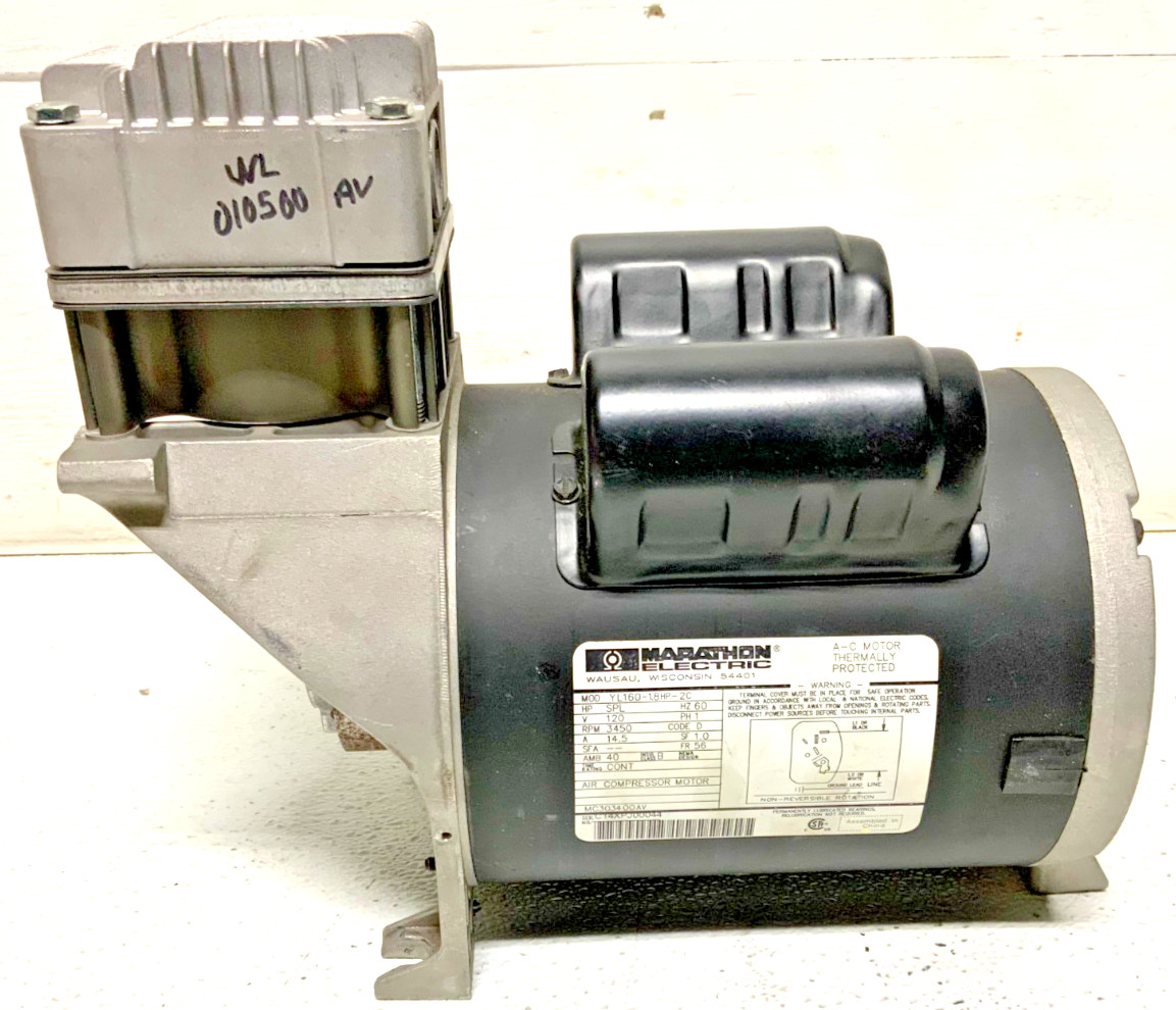 Campbell Hausfeld Marathon WL373001AJ Fan w/ YL160-1.8HP-2C Air Compressor Motor