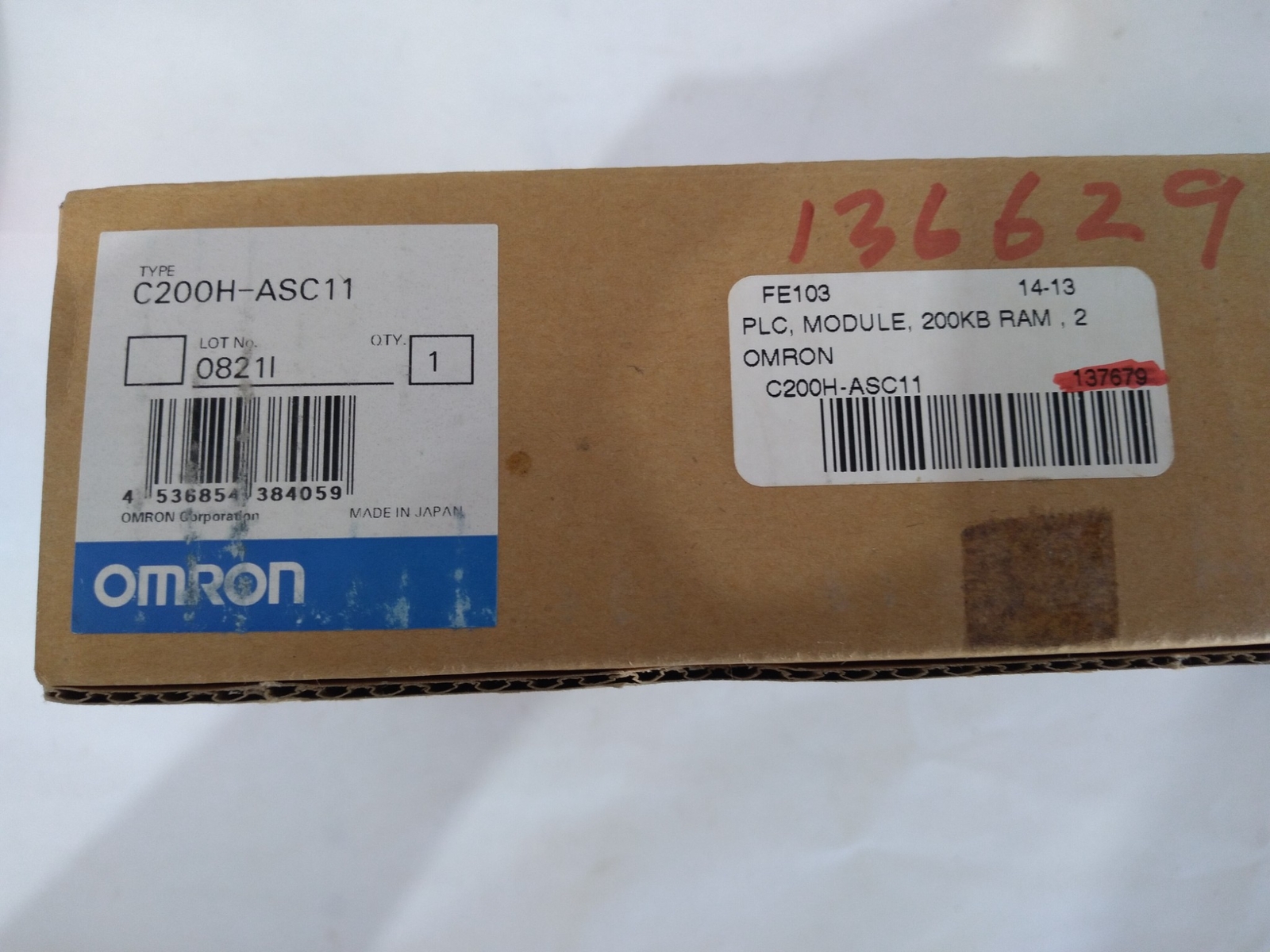OMRON C200H-ASC11 PLC, 200KB RAM