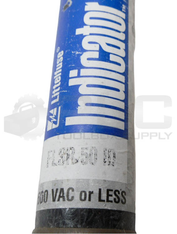 LOT OF 3 LITTELFUSE FLSR 50 ID INDICATOR FUSE 50A 600VAC