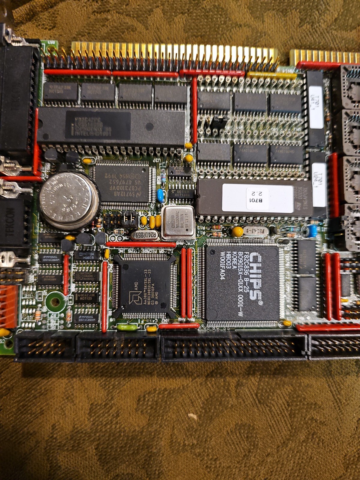 Teknor Microsystems TEK-AT2 T701A_5-25 Computer T701SX25