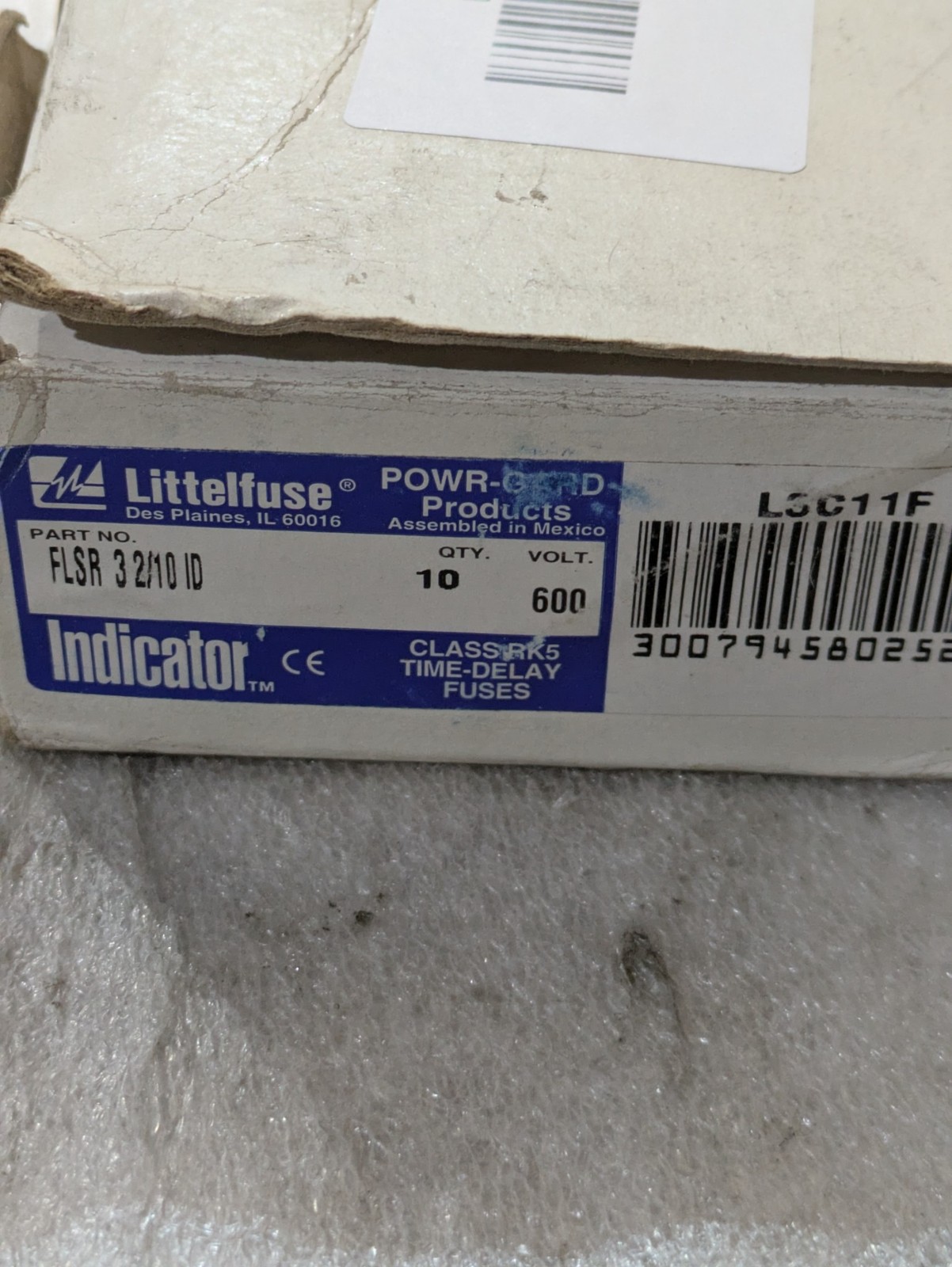 Littelfuse FLSR 3-2/10 Class RK5 Time-Delay Fuse 600V Box of 5