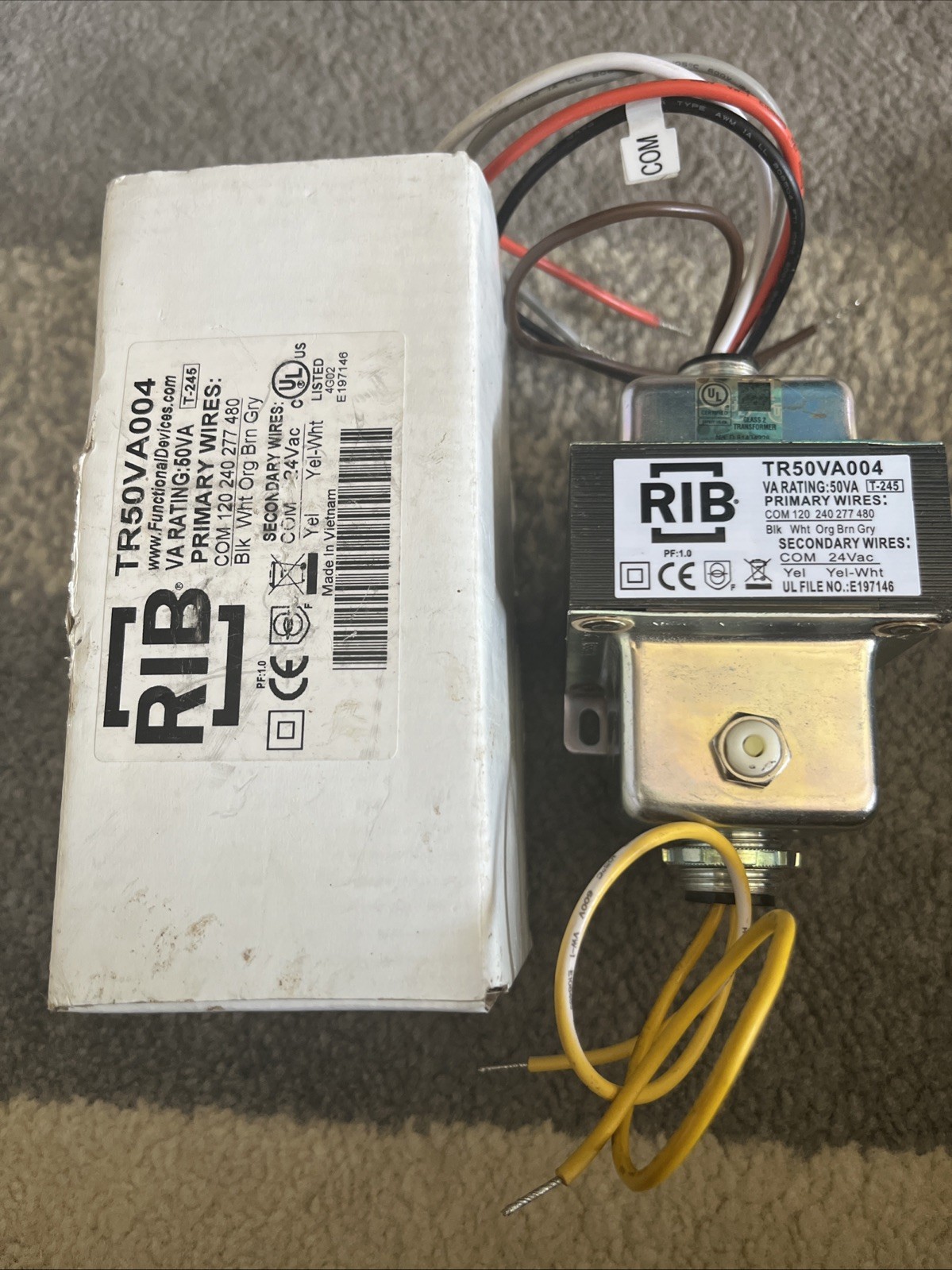 RIB Functional Devices Transformer 50VA, TR50VA004-Without Original Packaging