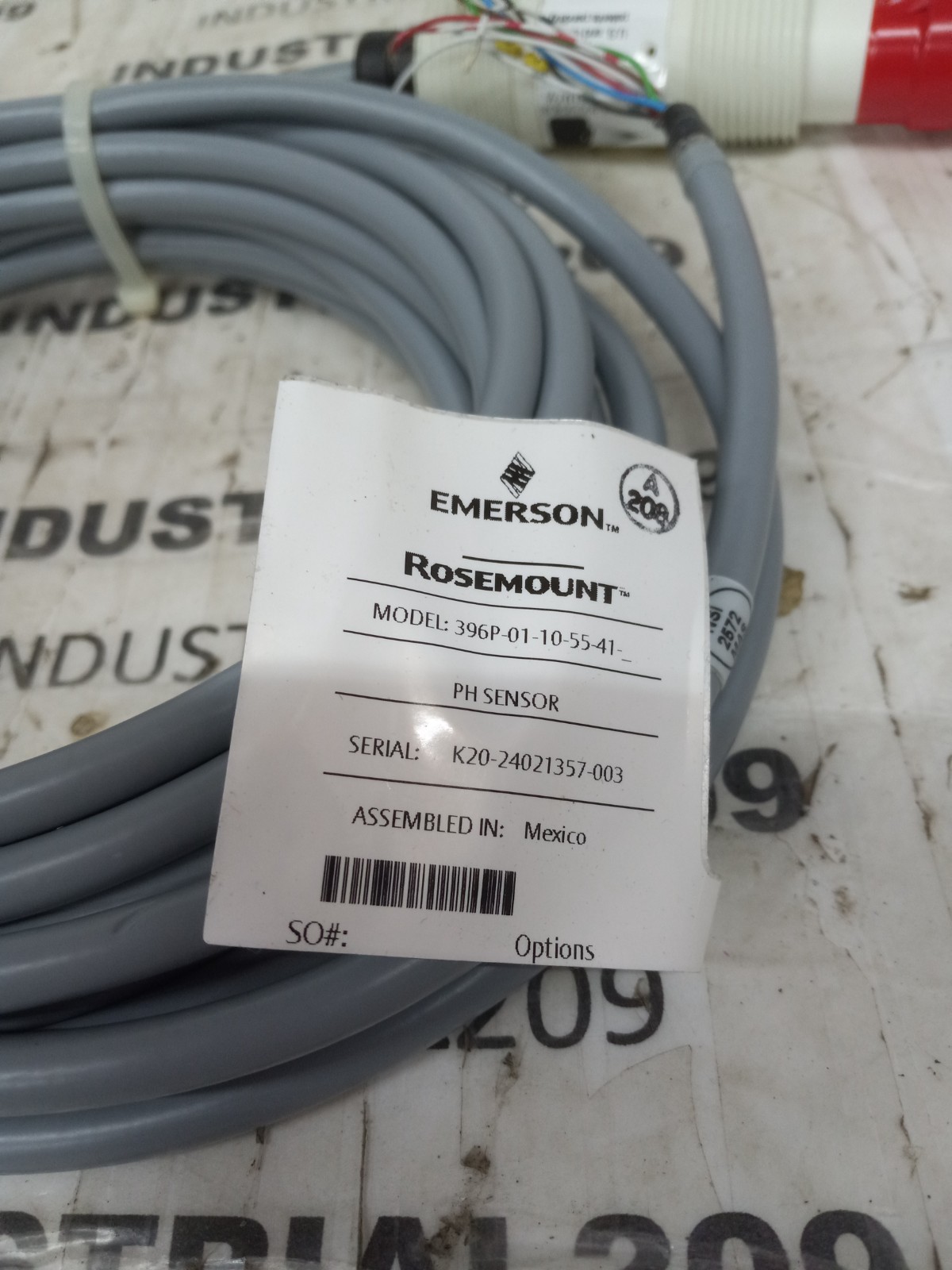 ROSEMOUNT 396P-01-10-55-41 PH SENSOR