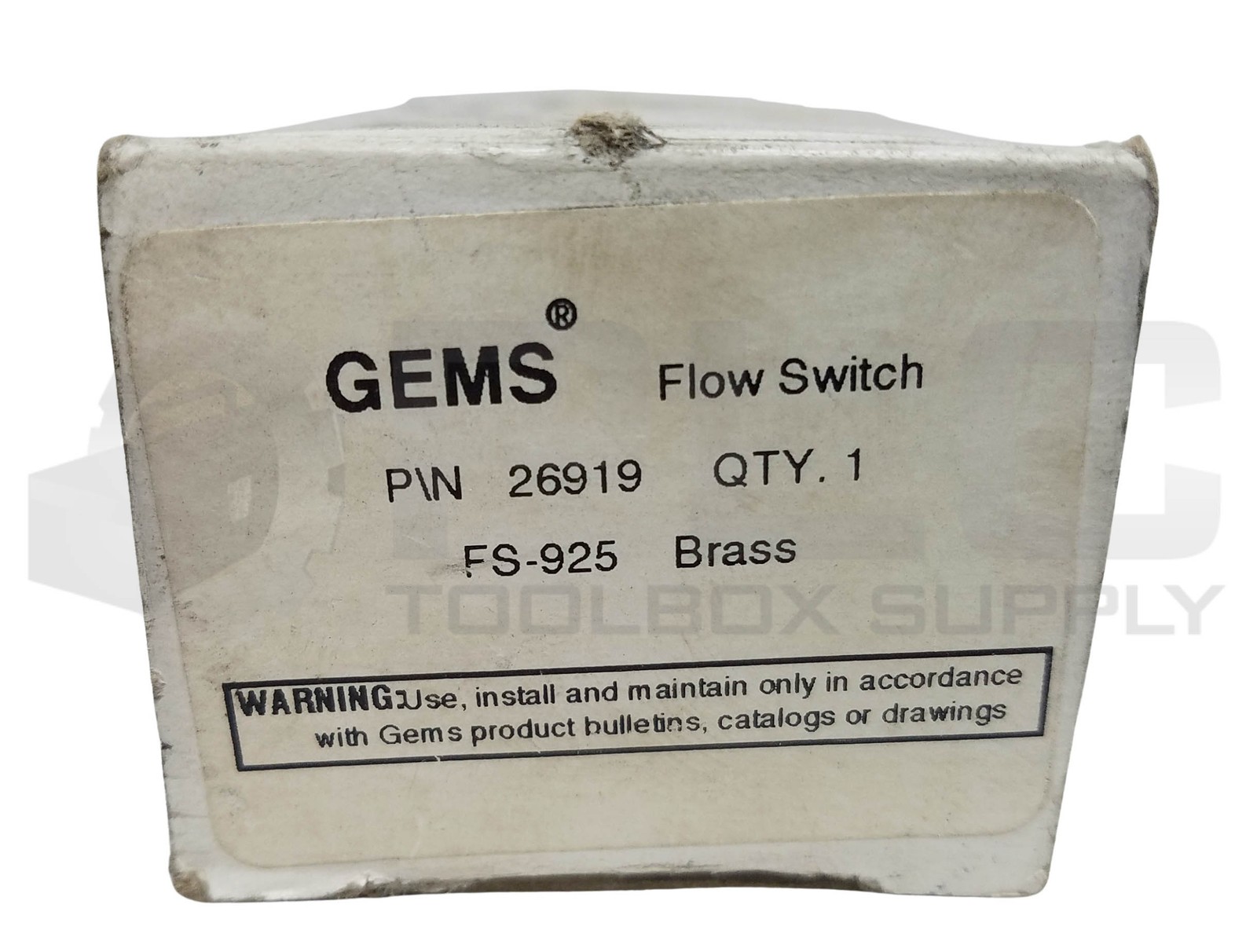 NEW GEMS 26919 TYPE FS-925 FLOW SWITCH, 1.50GPM
