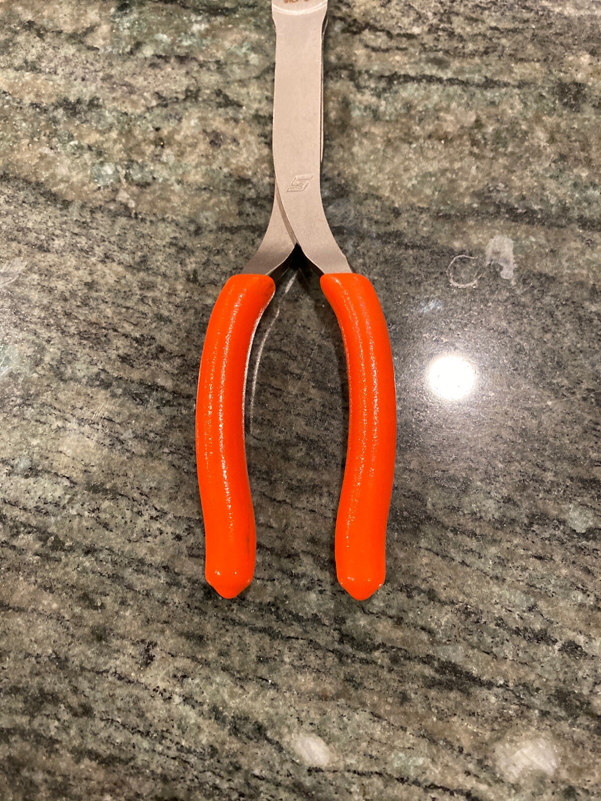Snap On 61cf 8″ talon grip duck bill pliers orange new