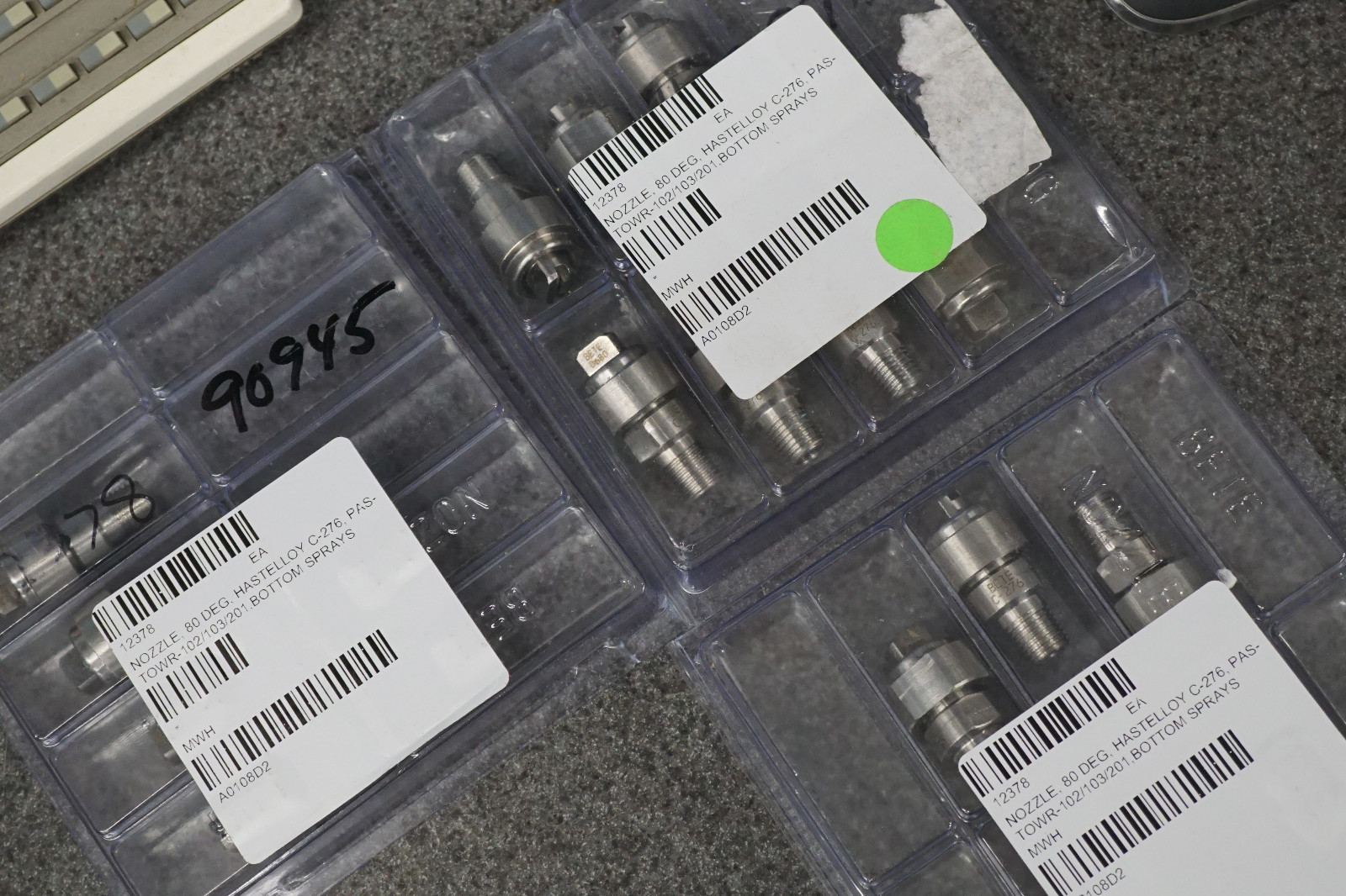 15 LOT BETE 0680 SPRAY NOZZLES HASTELLOY C-276 PAS-TOWR-102/103/201 BOTTOM SPRAY