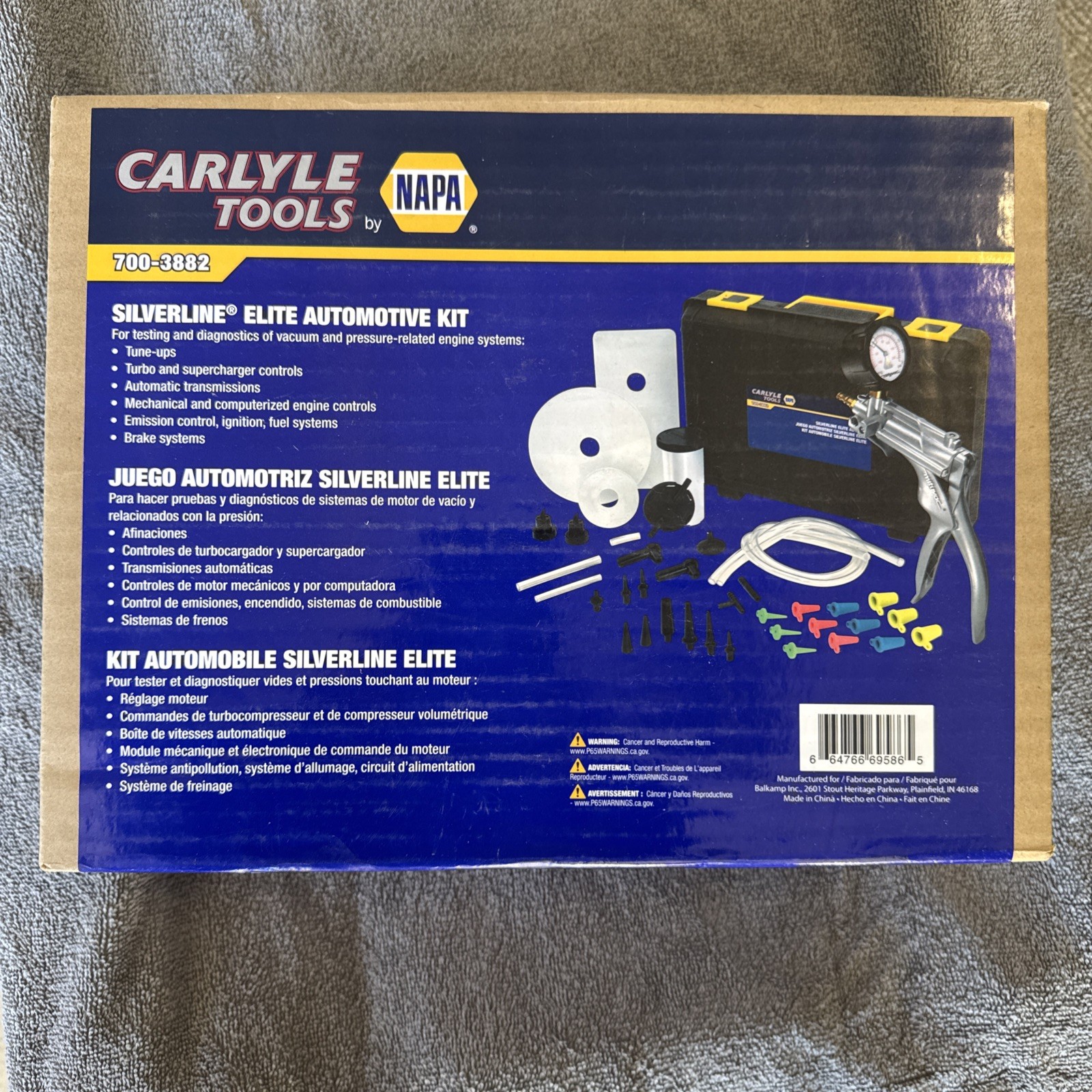 Napa Automotive Silver line Elite Brake Bleeding Kit 700-3872